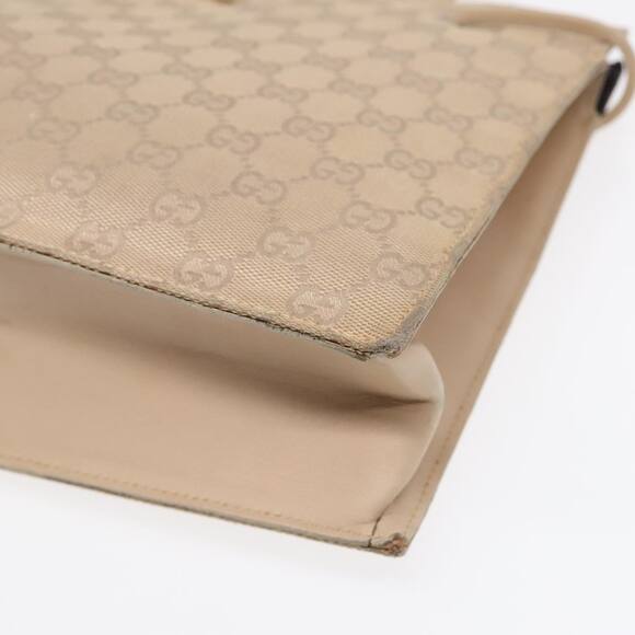 GUCCI GG Canvas Tote Bag Beige Silver 002 002 - Picture 12 of 16